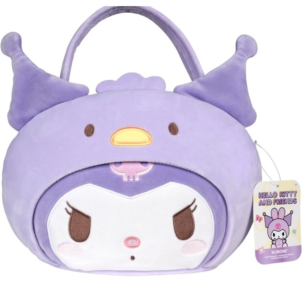 Hello Kitty Kuromi Plush Bag - Lavender